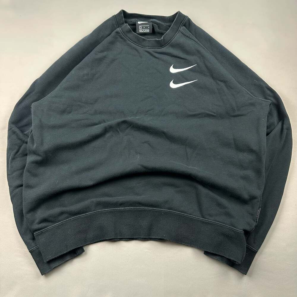 Nike Sportswear Double Swoosh Graphic Crewneck Sweatshirt Size Large